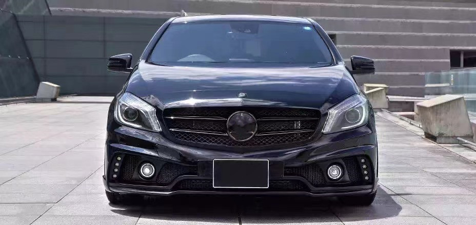 For Mercedes-Benz W176 A180 A200 A250 A260 A45 Body Kit W176 Upgraded WALD Style Body Kit