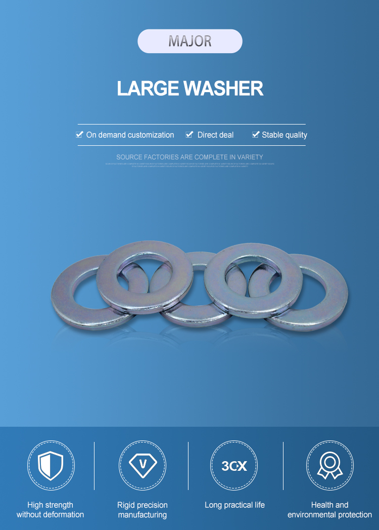 Black Oxide Screws and Zinc Plated Flat Gasket Rings for Wedge Style Customized Machine