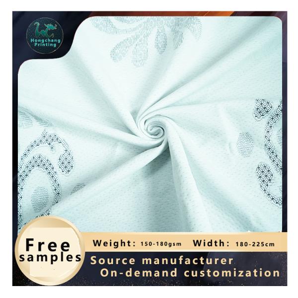 Durable 220gsm Polyester Tricot Fabric Polyester Jersey Material For Mattress