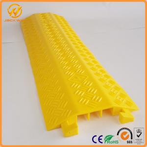 Wholesale Yellow One Meter PVC Light Duty Cable Protector Ramp Plastic 3 Channels 2.5kg from china suppliers