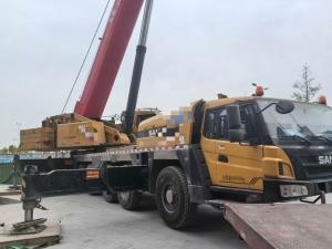 Wholesale Yellow and Red 160 Tons Mobile Truck Crane Max Working Height 85.5 Meters Jib Length 18m from china suppliers