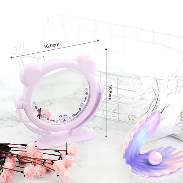 Customizable Circle Pocket Makeup Square Dressing Mirror for Home Decor