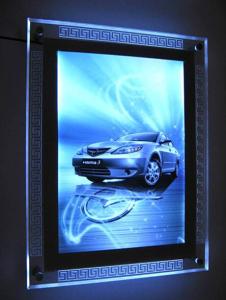 China Crystal Frame LGP Illuminated Acrylic LED Lightbox Display on sale