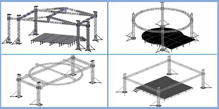 400mm Multi Aluminum Truss Corner/Connection Box Truss with Strength Aluminum 6082-T6