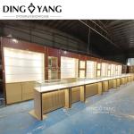 Frameless Wood And Glass Jewellery Store Showcase Manufacturer, Factory Supply