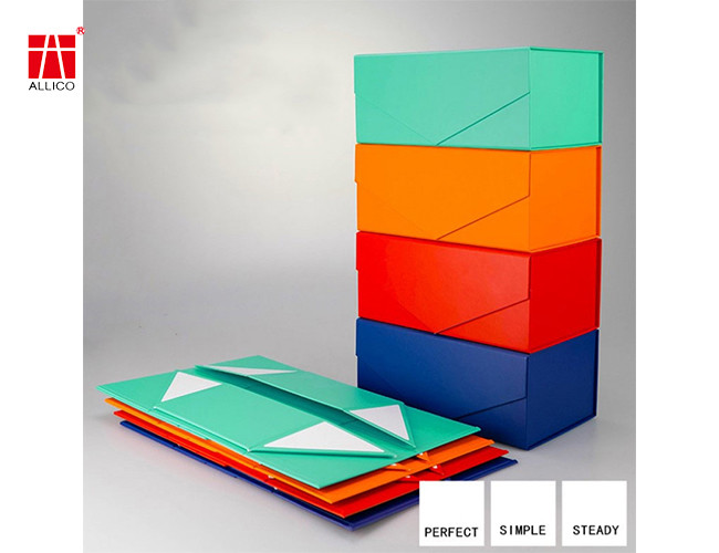 Rectangle Foldable Packaging Box Magnetic Closure 3.5 - 6.5 Inches