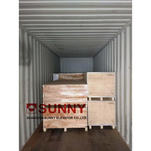 SN-WJC-T 630kg - 1050kg 2:1 Roping Single Wrap Traction Machine For Passenger Lift