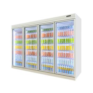 Wholesale High Effiency Supermarket Projects Providing Drinks Display Glass Door Chiller Freezer from china suppliers