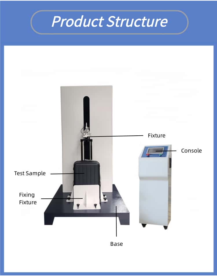 Luggage Telescopic Handle Reciprocating Fatigue Life Testing Machine Luggage Telescopic Handle Fatigue Testing Machine