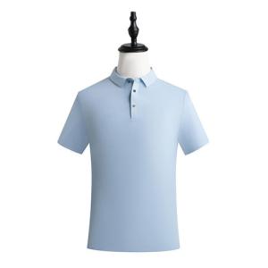 Wholesale High Grade Pure Color Mercerized Cotton POLO Shirt With Short Sleeves from china suppliers