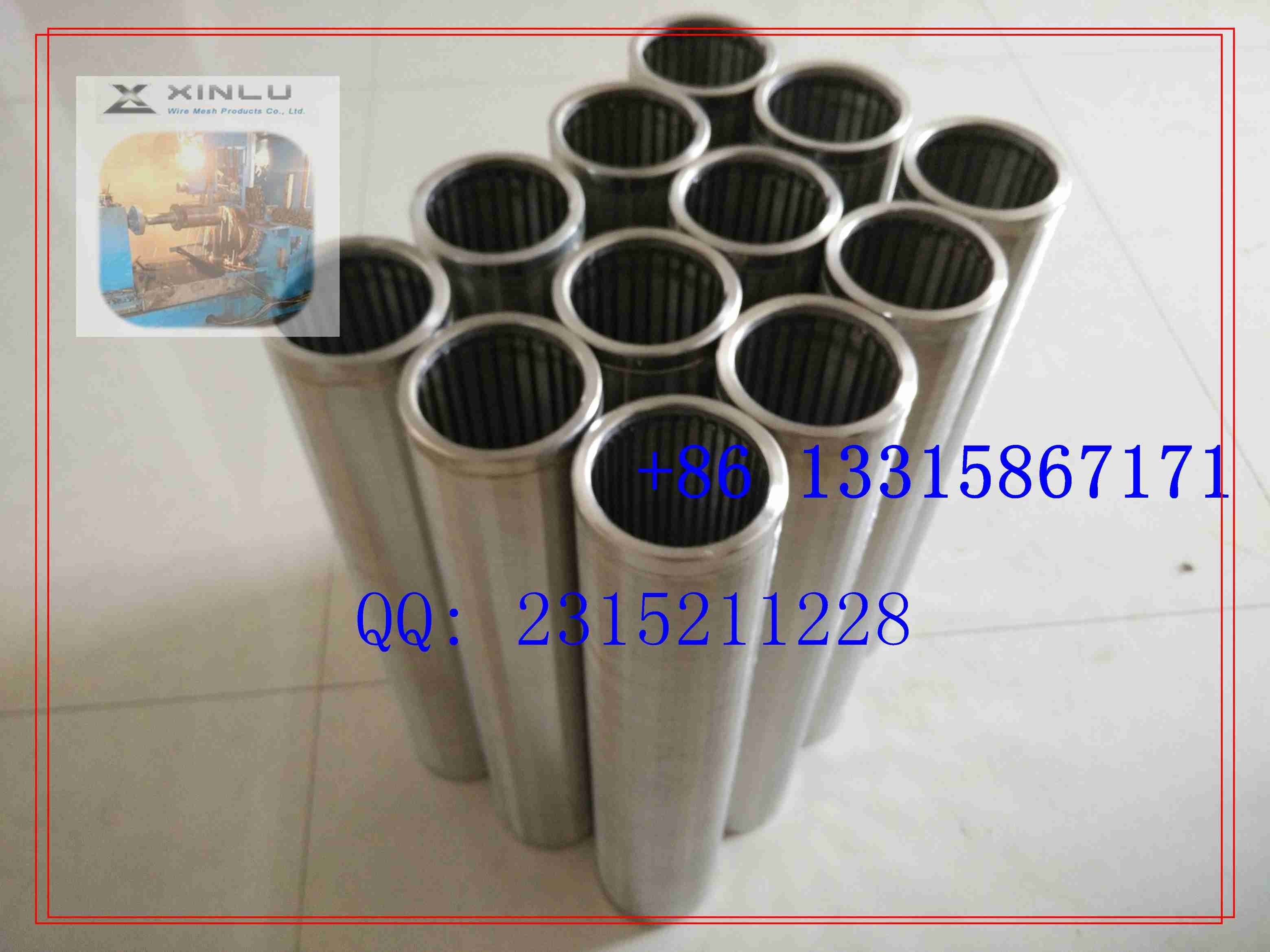 wire wound stainless steel screen pipe / wedge wire screen tube / perfect roundness water well screens