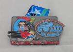 6th Annual Youth Triathlon Ribbon Medals , Die Casting Soft Enamel Heat Transfer