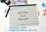 school pencil bag/printing stationery bag/zipper slider plastic pencil bag, gold
