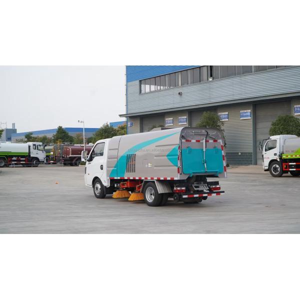 Dongfeng road sweeper truck in operation