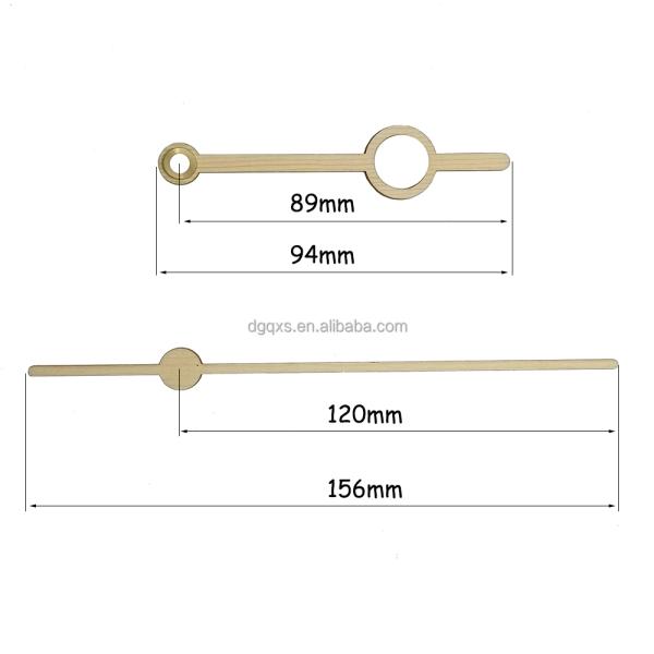 DIY Clock Parts Decorative Wood Material Needle Black Walnut Clock Hand Beech Wooden Clock Pointer