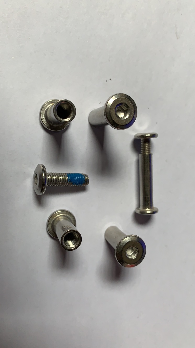 Metric Grade 8.8 A2-50 M6 Stainless Steel 304 Flat Hex Socket Head Male and Female Chicago Screws with Nut DIN Standard