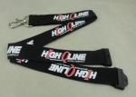 Customized Logo Neck Id Card Lanyard , Metal Hook Lanyard For Meeting name badge