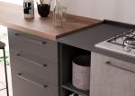 Customized L Shaped Kitchen Cabinets Industrial Style Tailored Kitchen Set