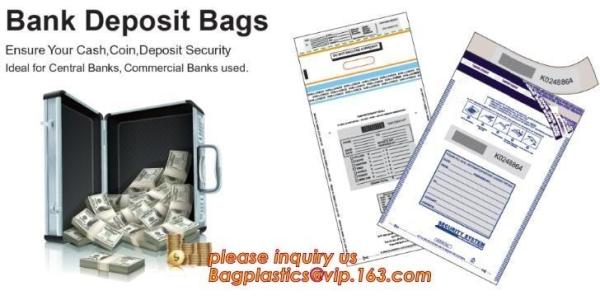 Bank Cash Bag Polyester Bags with Adhesive Tape, coins Zip lockk bags reclosable