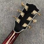 Custom 43 Inch Jumbo Gibson Style SJ200 Cutaway Solid KOA Wood Acoustic Guitar