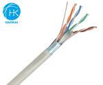 PVC Jacket Outdoor LAN Cable FTP CAT5E Network Cable With Steel Messenger