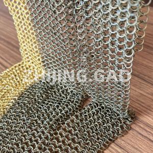 China Architectural Metal Round Ring Mesh Curtain Ss Electroplating on sale