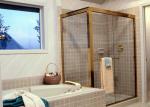 Safety Custom Bathroom Shower Glass 4-12mm Thickness Fixed Shower Glass For