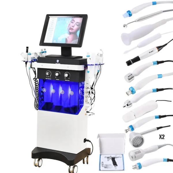 14 in 1 Hydrofacial dermabrasion big bubble oxygen spray facial led skin