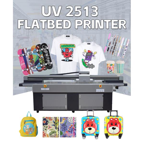 2513 UV Flatbed Printer with TX800 I3200 Printhead for Plastic Acrylic Metal Phone Case Printing Industrial UV Machine