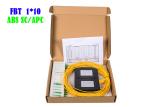CCTV Telecom FBT 1×10 Optical WDM Splitter SC/APC 1310 1550 Splitter 50/50 ABS 1
