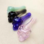 Thick Skull Glass Hand Pipe Tobacco Tube 3.93 Inch Creative Style