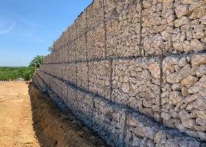 Wholesale 100g Zinc Coated Economic Woven Gabion Baskets River Course Protection from china suppliers