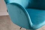 Blue Tomile Spinny Office Chair Velvet Swivel Desk Chair High End