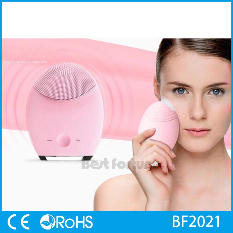 Multi Function Rechargeable Facial Cleansing Brush ROHS Certificated
