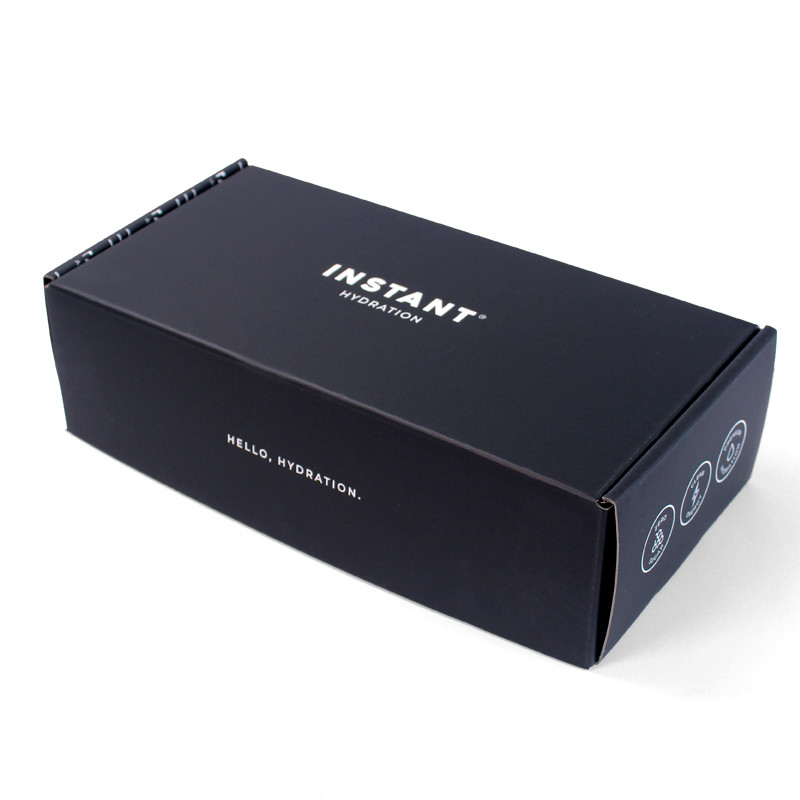 Order Black Cardboard Mailer Box Custom With Logo And Insert