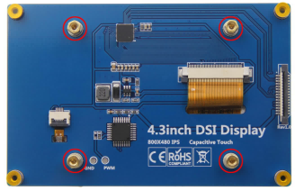 4.3 Inch HDMI LCD Display 800x480 Capacitive Touch Screen Display With IPS TFT Technology