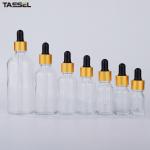 5ml 10ml Clear Essential Oil Glass Dropper Bottles 18/410 Aluminium Dropper