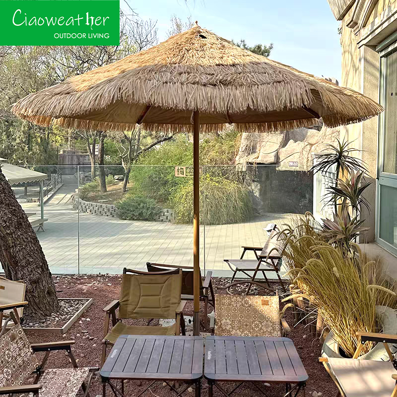 Outdoor Furniture Sun Shading Umbrella with Middle Pole Patio Cover by Pengyi Structure