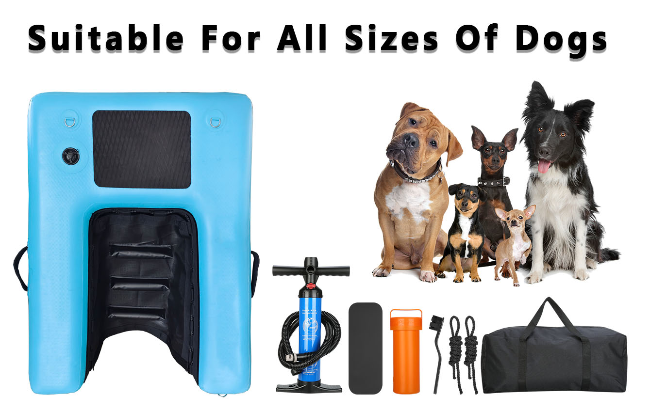 Dog On Water Ladder Steps Inflatable PVC Dog Dock Ramp Water For Dogs