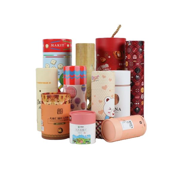 Reusable Leakproof Cardboard Cylinder Packaging , Ultraportable Eco Tube
