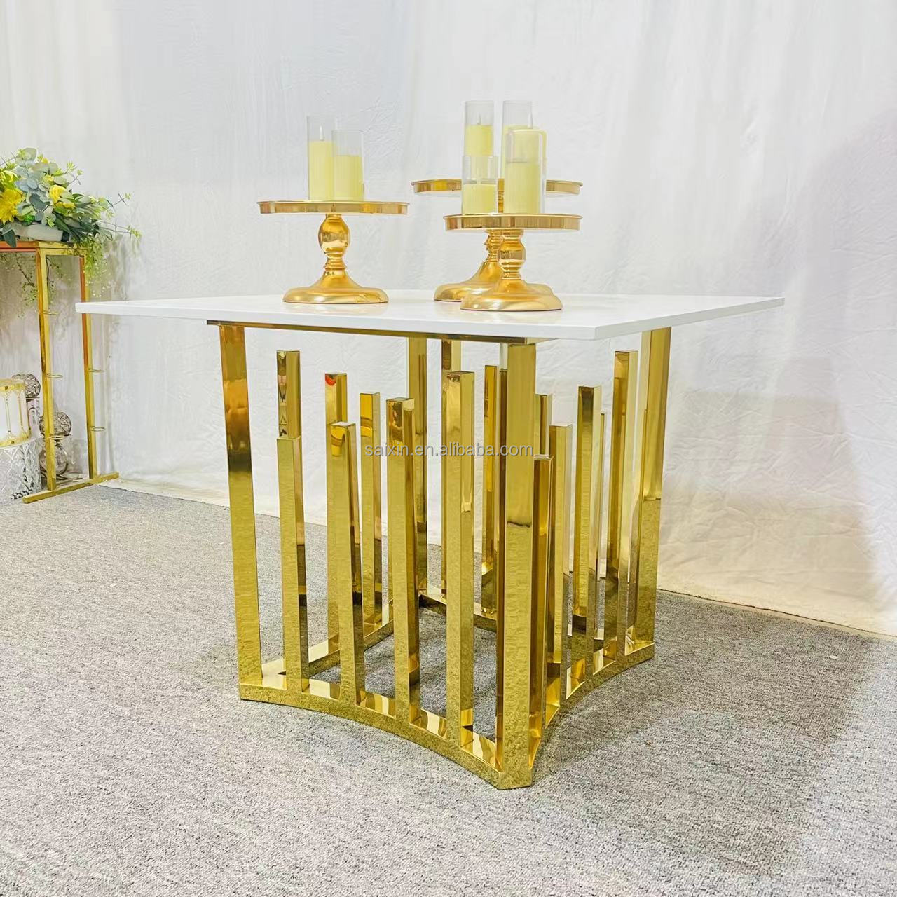 16 14 12 Inch Round Stainless Steel Hanging Crystal Cake Stands Wedding