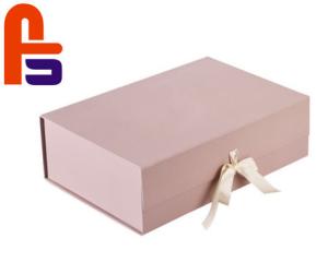 Wholesale Pink Color Elegant Design Jewelry With Beautiful Satin Cardboard Gift Boxes from china suppliers