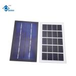6V 3W Glass Laminated Residential Solar Panel ZW-3W-6V-3 Waterproof Portable