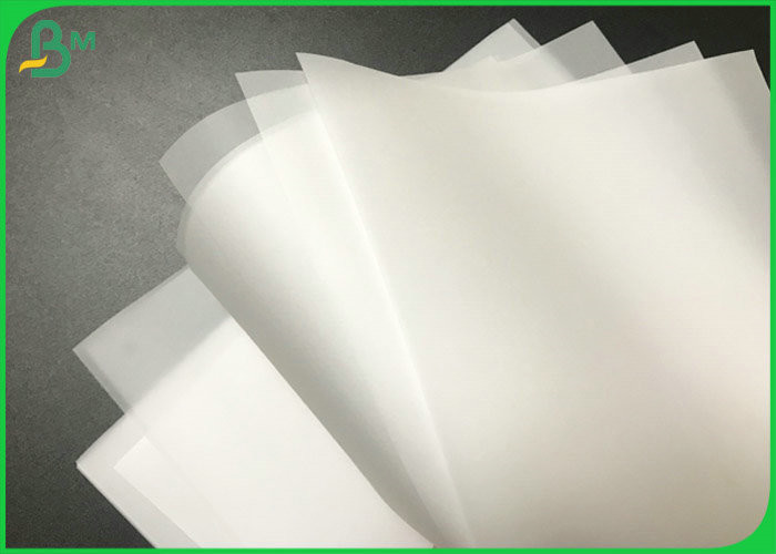 24" 35" Width Parchment paper 50g 60g 73g white tracing paper roll For Drawing