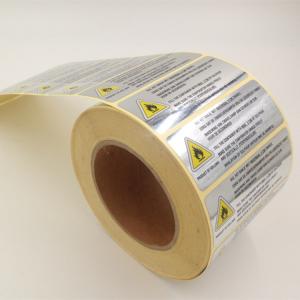 Wholesale Self Adhesive Aluminum Printing PET Silver Foil Stickers from china suppliers