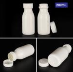 HDPE White Medicine Bottles 200ml 100ml Plastic Capsule Bottles