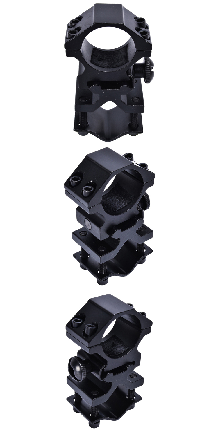 Maximum Output Power 0 Tactical Accessory 1'' QQ Torchlight Scope Mount Flashlight Mount