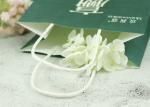 Color Printing Eco Paper Bags , White Kraft Shopping Bags Good Toughness