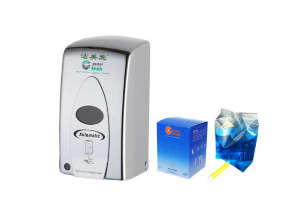 Chromed Hands Free Hand Sanitizer Dispenser Disposable Bag Customized Logo