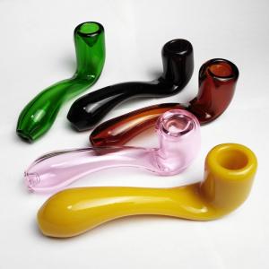 China Big Labs Heady Glass sherlock glass hand pipe smoking tobacco SPOON pipe high quality cheap price on sale